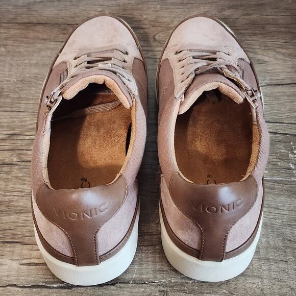 Vionic Women's Sneakers in Brown and Cream - Picture 8 of 9